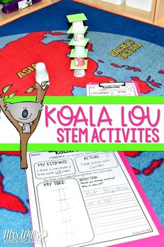 Mem Fox Activities, Koala Lou Activities Kindergarten, Koala Lou Activities, Science Structures, Building Preschool, Kindergarten Stem Challenges, Stem Kindergarten, March Lesson Plans