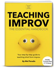 the book teaching imppov, with an image of a smiley face