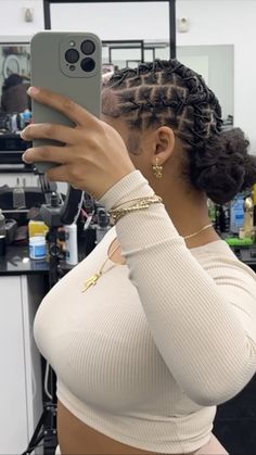 Loc styles Female Barrel Twist, Low Maintenance Loc Styles, Locs Low Bun Styles, Two Buns Locs Hairstyle, Locs Hairstyles For Women Medium, Loc Cornrow Styles, Loc Baddie, Large Locs, Loc Buns