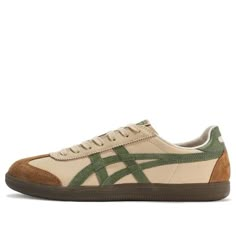 Shop Onitsuka Tiger Tokuten Shoes 'Beige Green' 1183C086-250 at KICKS CREW — your go-to for authentic, stylish sneakers. Whether for fashion, performance, or collection, find your perfect pair with us. Photographie Indie, Tiger Shoes, Onitsuka Tiger Mexico 66, Mexico 66, 사진 촬영 포즈, Funky Shoes, Shoe Inspo, Onitsuka Tiger, Swag Shoes