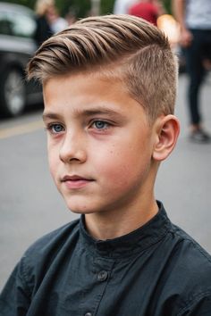 Discover the top 20 boys haircut trends of the year, from fades to undercuts, and find the perfect style for your little one's next haircut - Click to explore the latest looks and get inspired! Dapper Haircut, Toddler Braided Hairstyles, Boy Haircuts Long, Alpha Males, Boy Haircut, Toddler Boy Haircuts, Boys Haircut, Food Fusion