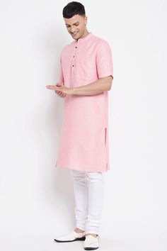 Product Features: Top Color: Light Pink Top Fabric: Pure Cotton Work: Solid Style: Regular Kurta Fit: Regular Fit Sleeve Type: Short Sleeve Length: Long Kurta Collar: Mandarin Package Details: 1 Long Kurta Occasion: Casual Material Care Description: Machine wash Disclaimer: There will be slight difference in digital to actual image Light Pink Kurta For Men, Jet Magazine, Pink Kurta, Long Kurta, Light Pink Tops, Cotton Kurta, Band Collar, Pink Top, Top Fabric