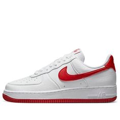 (WMNS) Nike Air Force 1 '07 Next Nature 'White Gym Red' DV3808-105 Casual Red Nike Air Force 1 For Sports, Nike Air Force 1 In University Red For Streetwear, Nike Air Force 1 Red Sports, Nike Air Force 1 Red Sports Shoes, Nike Air Force 1 With Red Sole In White, White Gym, Nike Air Force 1 07, Air Force 1 Low, Nike Air Force 1