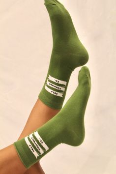 Cozy crew socks made with natural cotton. Printed with our original ribbon logo. Socks Photoshoot Ideas, Socks Product Photography, Orange Knee High Socks, Socks Photoshoot, Solmate Socks, Socks Photography, Bold Socks, Sock Store, Socks Aesthetic