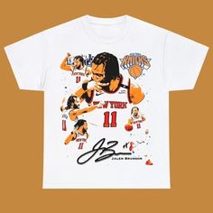 Product Description: Material: Our T-Shirt Is Made From 100% Open End Cotton. Size: My Sizes Range From S To 3xl If You Want To Change Color Or Size, Please Message Us. Bootleg Design, Jalen Brunson, Vintage Basketball, Vintage Tee Shirts, T Shirt Painting, Stitch Shirt, Vintage Reebok, Basketball Shirts, Tour Shirt