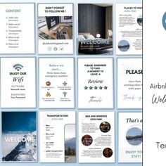 Airbnb Welcome Book Template Airbnb Marketing, Airbnb Promotion, Craft Templates, Book Templates, Estes Park Colorado, Air B And B