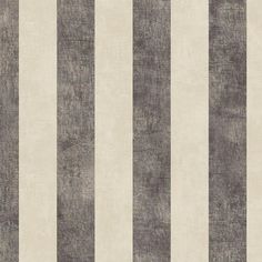 a gray and white striped wallpaper with vertical stripes on the bottom half of it