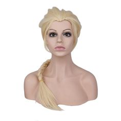 Wig Queen Elza - The Drag Queen Closet Elsa Wig, Women Wigs, Braid Wig, Wigs Synthetic, Wig Party, Fake Hair, Hair Color Shades, Drag Queens, Brown To Blonde