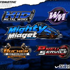 the logos for different vehicles are shown in this image