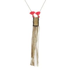 This statement necklace is a fresh twist on the tassel trend. The delicate pendant features cotton tassels and long metal fringe. Available in black or taupe. Material: Cast metal + Cotton thread Measurements: Chain L 32" + Tassel pendant drop 7" Handmade with love in India As with all handcrafted goods, there are slight variations making each piece a work of art and truly one of a kind. split Artisan Profile The art of jewelry making is as old as the Indian civilization itself. For centuries wo Metal Tassel Necklace, Indian Civilization, Indian Culture And Tradition, Traditional Indian Jewellery, Delicate Pendant, Embroidered Scarf, Travel Clothes Women, Indian Jewellery Design, Authentic Design