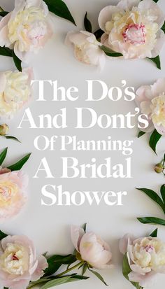 the dos and donts of planning a bridal shower