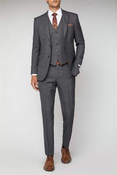 This is a Premium 3 Piece Suit by  crafted from high quality fabric and imported materials. Our products are handcrafted by experienced tailors who make sure the that the stitching is precise, lining is proper and the overall product is sturdy enough to not go out of shape for more than a few years. Also all our products have extra margins in their length, sleeves, sides so it's easily alterable if your size changes after some time. To see more available colours and designs in this collection, C Mens Suit For Wedding, Grey Mens Suit, Grey 3 Piece Suit, Gray Groomsmen Suits, Suit For Men Wedding, Beach Wedding Suits, Grey Tweed Suit, Grey Suit Wedding, Groomsmen Grey