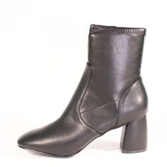 Looking for the perfect black bootie? Here it is! Strut the streets in these ankle fitted classic black booties. Go from professional to rockstar in our BALLYN faux suede or faux leather booties. Perfect minor stretch around the ankle with a low block heel to finish. Trendy Medium Width Ankle Heeled Boots, Fall Medium Width Faux Leather Booties, Trendy Faux Leather Booties With Reinforced Heel, Fitted Ankle Booties With Padded Ankle, Fall Medium Width Ankle Heeled Boots, Trendy Fall Chelsea Boots With Padded Ankle, Trendy Boots With Padded Ankle Medium Width, Trendy Boots With Padded Ankle And Medium Width, Trendy Boots With Padded Ankle And Medium Fit