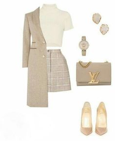 Mode Pastel, Stile Blair Waldorf, Rok Outfit, Kpop Fashion Outfits, Kpop Fashion