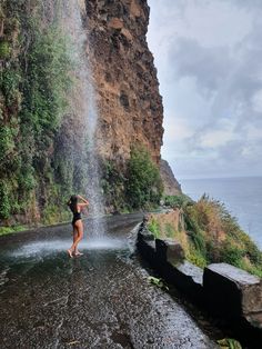 Waterfall Madeira Waterfall, Couple Travel Photos