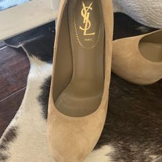 Ysl Tan Suede Pumps. Bought For $500.00. Look New. Barely Worn. Shoes Ysl, Tan Pumps, Yves Saint Laurent Shoes, Saint Laurent Shoes, Tan Suede, Suede Pumps, Yves Saint Laurent, Saint Laurent, Size 7