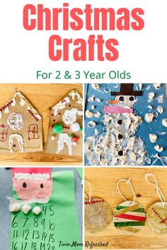 Toddler Christmas Craft, Preschool Seasons, Preschool Playdough, Preschool Prewriting, Counting Preschool, Cardboard Gingerbread House, Seasons Preschool, Math Preschool