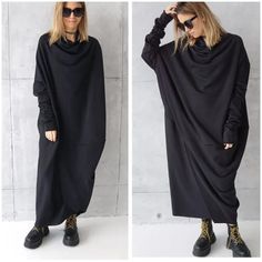 Be relaxed, free and safe in this oversized dress. Unique oversized tunic dress, made of cotton Italian jersey. Wear it even as a long top or dress. Its extremely versatile. The dress has long sleeves. The dress has decorative seams on the front. The dress bottom with raw ends. Its the season-less Oversized Long Sleeve Maxi Dress For Fall, Oversized Long Sleeve Maxi Dress For Winter, Oversized Tunic Dress In Lagenlook Style, Oversized Dresses With Asymmetrical Hem For Fall, Oversized Long Sleeve Lagenlook Maxi Dress, Oversized Lagenlook Long Sleeve Maxi Dress, Oversized Asymmetrical Dress For Fall, Oversized Asymmetrical Fall Dress, Casual Oversized Asymmetrical Dress