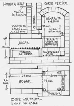 an architectural drawing shows the floor plan for a house with two fireplaces and one kitchen