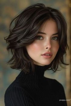 2024 Haircuts Short, Short Hair For Short Necks, Color Hair Ideas For Short Hair, Haïr Cut Short Hair, Medium Womens Haircuts, Short Hair Trends 2024, Medium Cut Hair, Short Womens Hair, Haircuts For Short Hair For Women