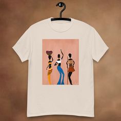 This 100% cotton unisex heavyweight tee sits nicely, maintains sharp lines around the edges, and goes perfectly with layered streetwear outfits. Plus, it's extra trendy right now!  Matching Toddler Shirt: https://www.etsy.com/listing/1181644246/african-art-graphic-t-shirt-for-children?click_key=4bdf304655e651d41bec2e09dd32c1b99788f78b%3A1181644246&click_sum=74eeffb9&ref=shop_home_active_1&frs=1  * 100% cotton  * Sport Grey 90% cotton, 10% polyester  * Fabric weight: 5.0-5.3 oz/yd² (170-180 g/m²) Graphic Tee Cotton T-shirt With Custom Artwork, Cotton T-shirt With Custom Artwork In Relaxed Fit, Cotton T-shirt With Custom Artwork And Relaxed Fit, Cotton Tops With Custom Artwork For Streetwear, Artsy Cotton T-shirt With Graphic Print, Artsy Cotton Crew Neck T-shirt, Relaxed Fit Cotton Tops With Custom Artwork, Artsy Cotton T-shirt With Custom Print, Relaxed Fit T-shirt With Custom Artwork For Streetwear