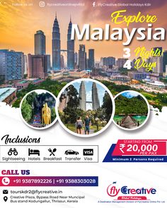 Malaysia tour package Malaysia Tourism, Malaysia Tour, Genting Highlands, Kuala Lumpur City, Petronas Towers, Malaysia Travel, Tour Posters