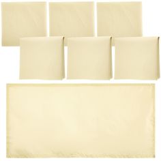 six pieces of parchment paper laid out on top of each other