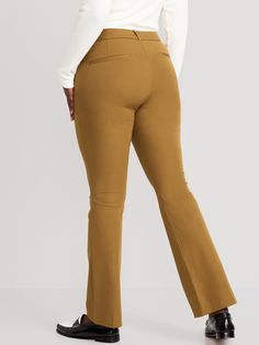 Online exclusive! The Pixie pants you love, now in a more fabulous fit & fabric ✨ Double hook-and-bar closures and zip fly.  Diagonal on-seam pockets at front; decorative welt faux-pockets at back.  Clever Secret-Smooth front pockets hold you in fo Chic Mid-rise Bottoms With Button Zip Fly, Fall Flat Front Bottoms With Button Closure, Flat Front Bottoms With Pockets For Fall, Fall Bottoms With Pockets And Flat Front, Fall Flat Front Bottoms With Pockets, Fall Workwear Bottoms With Button Zip Fly, Solid Mid-rise Office Pants, High-waisted Pants With Button Zip Fly, Fitted High-waisted Pants With Button Zip Fly