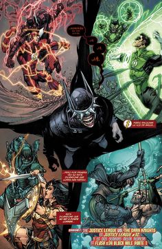 the cover to green lantern and other dc characters in an image from batman's dark knight