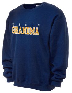 Regis University Apparel Store Pre-shrunk Crew Neck Sweatshirt For School Spirit, College Crew T-shirt With Ribbed Cuffs, Fleece Crew Sweatshirt Fan Apparel, Collegiate Crew Sweatshirt Pre-shrunk, Blue Team Name Sweatshirt For Fall, Collegiate Crew Sweatshirt, Pre-shrunk, Blue Team Sweatshirt For Fall, Collegiate Fleece Crew Sweatshirt, Collegiate Crew Fleece Sweatshirt