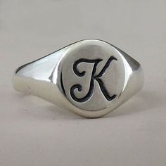 Hey, I found this really awesome Etsy listing at https://www.etsy.com/listing/173550422/sterling-silver-initial-signet-ring Silver Initial Ring, Baby Olive, Pinky Rings, Signet Ring Men, Jewelry Artist, Sterling Silver Initial, Signet Rings, Plastic Ring, Silver Signet Ring