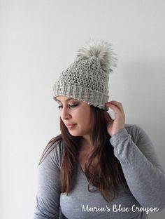 the easy crochet beanie pattern is great for beginners