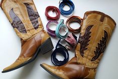 My DIY Refashioned Cowboy Boots | Upstyle Shoe Boots, Faux Leather