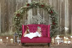 Egg Chair Christmas Photoshoot, Christmas Arch Photoshoot, Christmas Wreath Photoshoot, Christmas Couch Photoshoot, Christmas Couch Mini Sessions, Outdoor Christmas Photoshoot Setup, Santa Photoshoot Mini Sessions, Family Christmas Minis