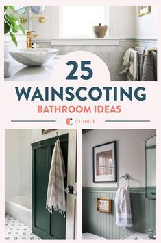 the cover of 25 bathroom decor ideas