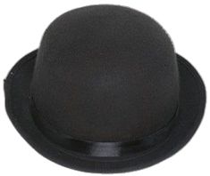 Novelty Black Costume Hat, Black Brimmed Top Hat For Costume, Black Bowler Hat Women, Charlie Chaplin Costume, Retro Black Brimmed Top Hat, Black Bowler Hat, Steampunk Clockwork, Clockwork Orange, Bowler Hat