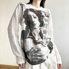 Light Clothes, Birth Of Venus, Dark And Light, Laundry Products, Classic Beauty, Light In The Dark, Modern Style, Print T Shirt, Long Sleeve Shirts