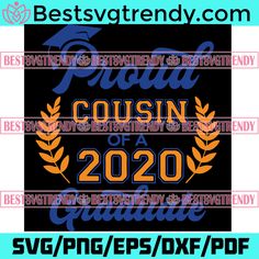 the grandma of graduation svg file is shown in blue and orange, with an image of