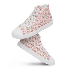 **PLEASE NOTE - for an extra-wide foot, it is recommended to order UP half a size. **PLEASE NOTE - it takes 14-21 days for these shoes to arrive, due to complexities of printing and fabric shortage. ### 🎨 High-Top Canvas Sneakers - Over 300 Unique Designs! 🎨 - 🌟 **300+ Unique Designs Stand out with designs that never fade! - 😍 **Super Comfy Enjoy unmatched comfort all year round. - 🌈 **Trendy & Stylish Perfect for summer, spring, and every season. - 🎁 **Perfect Gift A thoughtful and stylis Pink Lace-up Sneakers With Floral Print, Pink Floral Print Lace-up Sneakers, Pink Floral Print Sneakers With Round Toe, Designer Aesthetic, Style Converse, Rose Shoes, Converse Style, Mens High Tops, Aesthetic Shoes