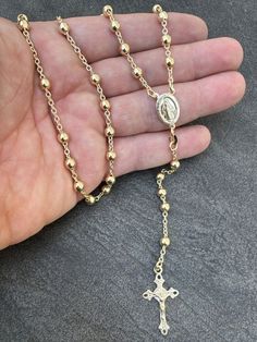 #ad Great Shopping Men's 30 Long Rosary Beads Necklace 14k Gold Over 925 Silver Rosario ITALY 5mm, Fashion Jewelry Watches Gold Crucifix Necklace With 8mm Beads, Yellow Gold Rosary With Round Beads, Spiritual Yellow Gold Rosary With Round Beads, Spiritual Crucifix Jewelry With 8mm Beads, Spiritual Crucifix Necklace With 8mm Beads, Spiritual Gold Rosary With 8mm Beads, Yellow Gold Rosary With Round Beads Gift, Gold Rosary Necklace, Mens Rosary