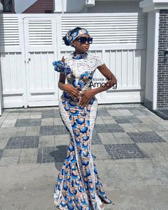 Long Sleeves Gown, Fancy Short Dresses, Long African Dresses, African Dresses Modern, African Wear Dresses, African Print Dress Designs, African Fashion Traditional