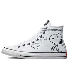 Shop Converse Peanuts x Chuck Taylor All Star High 'Snoopy and Woodstock' A01872F at KICKS CREW — your go-to for authentic, stylish sneakers. Whether for fashion, performance, or collection, find your perfect pair with us. Snoopy Wallpaper, Marathon Running Shoes, Snoopy And Woodstock, Fashion Performance, Running Shoes Sneakers, Converse Chuck Taylor All Star, Converse All Star, Chuck Taylor All Star, Stylish Sneakers