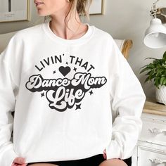 Dance Mom Sweatshirt Dance Mom Tshirt Funny Dance Mom Shirt - Etsy Dance Moms Outfits, Dance Mom Shirt, Dance Mom Shirts, Funny Dance, Teaching Shirts, Christmas Matching, Mom Tshirt, Dance Mom, Mom Hoodies