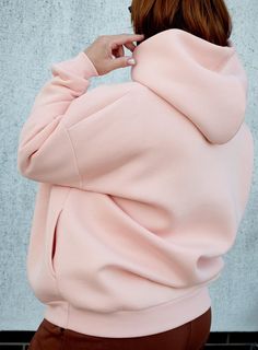 Product Description: Refresh your wardrobe for the cold season with the stunning "Fantastic Peach" hoodie! This oversized jumper is made from soft and stretchy cotton, with a fluffy interior that provides unmatched comfort and warmth. The fluffy inside ensures a cozy feeling, while the loose fit allows for ultimate comfort in any situation. Perfect for everyday wear and stylish streetwear fashion. Available in a wide range of sizes, including plus sizes. An ideal choice for autumn and winter! ● Pink Hoodie With Ribbed Cuffs For Loungewear, Oversized Pink Sporty Hoodie, Pink Oversized Sporty Hoodie, Sporty Oversized Pink Hoodie, Relaxed Fit Pink Hoodie With Ribbed Cuffs, Pink Hoodie Sweats With Ribbed Cuffs, Pink Cozy Crew Neck Hoodie, Cozy Pink Crew Neck Hoodie, Pink Sweatshirt With Kangaroo Pocket For Loungewear