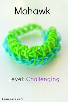 the cover of mohawk's level challenginging book, with an image of a green and blue braided ring