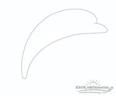 a drawing of an object that is in the shape of a curved piece of paper