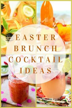 an easter brunch cocktail with oranges and limes