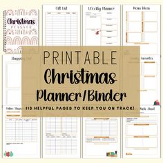 printable christmas planner binder with text overlay