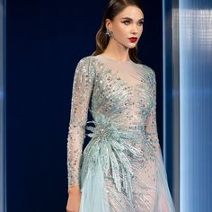 Charbel Karam on Instagram: "“Channeling pure elegance ✨ This ice-blue gown with intricate embellishments and flowing tulle is a dream come true. Perfect for making unforgettable moments. 💎💃 #EveningGlam #CoutureStyle #TimelessElegance”
Charbel Karam couture 2025"