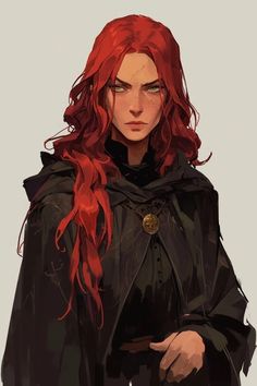 Red Haired Sorceress, Iron Teeth Witches, Injured Female Character Art, Purple Hair Female Character Art, Necromancer Character Art, Female Doctor Character Design, Human Sorcerer Female Dnd, Dnd Necromancer Character Design